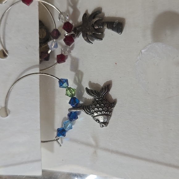 "Fine Wining" Silver Wine Charms with Swarovski Crystals And Summer Charms💫NWT - Picture 2 of 5